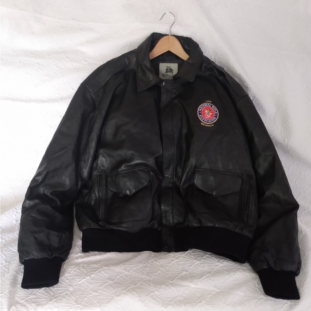 Burks Bay Leather Bomber jacket